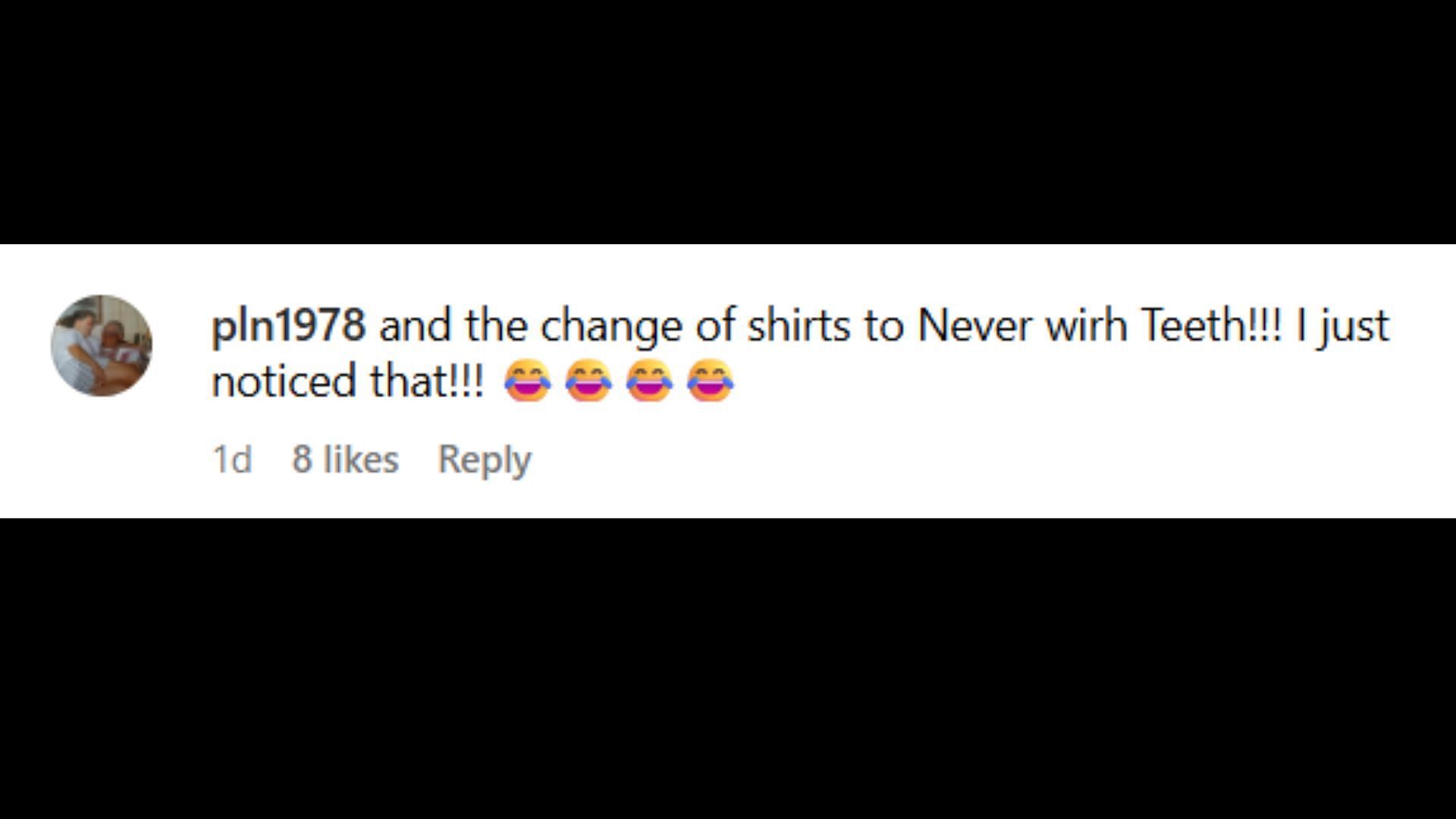 A user's reaction to Zack Peter's video on Blake Lively and Justin Baldoni (Image via Instagram/@justplainzack)